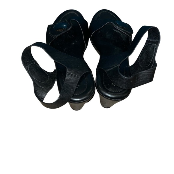 Patrizia Spring Step Black Strappy Sandals low heel comfort Size 10 - Picture 4 of 5